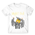 Night Owl White Men's T-shirt for Anime, Original Art