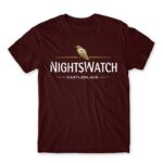 Nightswatch Beer Burgundy Men's T-shirt for Brand Parody, Funny