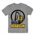 Ninja assasin Grey Melange Men's T-shirt