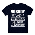No one is perfect – courier Navy Men's T-shirt for Courier, Work