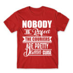 No one is perfect – courier Red Men's Tee for Courier, Work