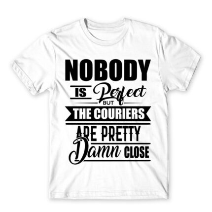 No one is perfect – courier White Men's Tee for Courier, Work