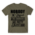 No one is perfect – courier Zinc Men's T-shirt for Courier, Work