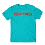 No Sleep – No Sex Atoll Blue Men's T-shirt for Brand Parody, Funny