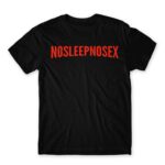 No Sleep – No Sex Black Men's T-shirt for Brand Parody, Funny