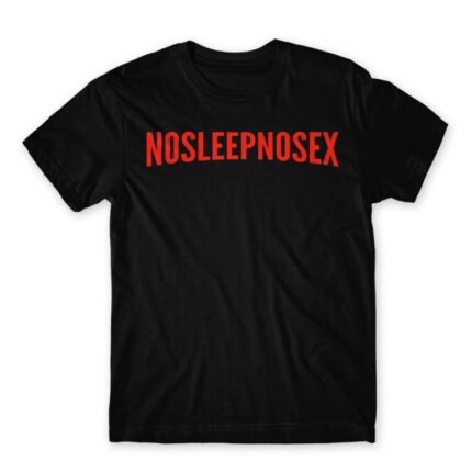 No Sleep – No Sex Black Men's T-shirt for Brand Parody, Funny