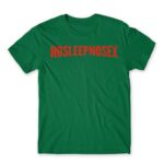 No Sleep – No Sex Kelly Green Men's Tee for Brand Parody, Funny
