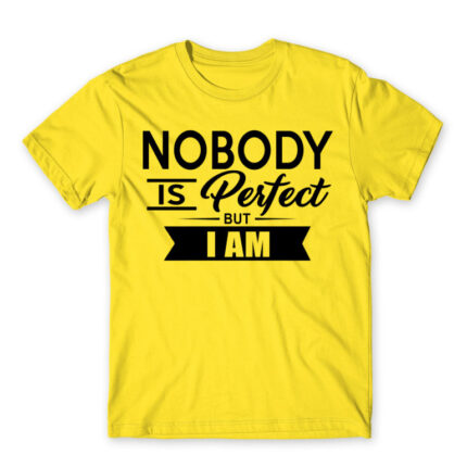Nobody is perfect – but I am Lemon Men's T-shirt for Badass, Funny