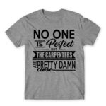 Nobody is perfect – Carpenter Grey Melange Men's Tee for Carpenter, Work