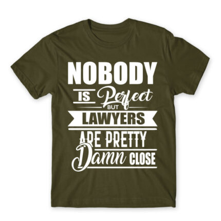 Nobody is Perfect – Lawyer Army Men's Tee for Lawyer, Work