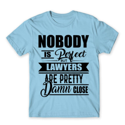 Nobody is Perfect – Lawyer Sky Blue Men's Tee for Lawyer, Work