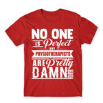 Nobody is Perfect – Physiotherapist Red Men's T-shirt for Physiotherapist, Work