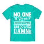 Nobody is Perfect – Physiotherapist Turquoise Men's T-shirt for Physiotherapist, Work