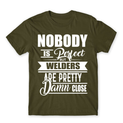 Nobody is perfect – Welding Army Men's T-shirt for Welder, Work