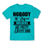 Nobody is perfect – Welding Atoll Blue Men's T-shirt for Welder, Work