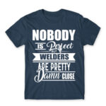 Nobody is perfect – Welding Denim Men's T-shirt for Welder, Work
