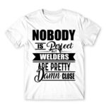Nobody is perfect – Welding White Men's Tee for Welder, Work