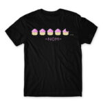 Nom nom muffin Black Men's Tee for Anime, Anime Gaming