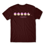 Nom nom muffin Burgundy Men's T-shirt for Anime, Anime Gaming