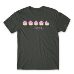 Nom nom muffin Dark Grey Men's Tee for Anime, Anime Gaming