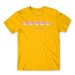 Nom nom muffin Gold Men's T-shirt for Anime, Anime Gaming