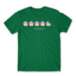 Nom nom muffin Kelly Green Men's Tee for Anime, Anime Gaming