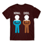 Normal – Ghoul Burgundy Men's T-shirt for Anime, Tokyo Ghoul