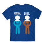 Normal – Ghoul Royal Blue Men's T-shirt for Anime, Tokyo Ghoul
