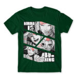 Normal is boring – Tokyo Ghoul Bottle Green Men's T-shirt for Anime, Tokyo Ghoul