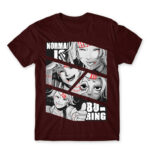 Normal is boring – Tokyo Ghoul Burgundy Men's T-shirt for Anime, Tokyo Ghoul