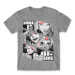 Normal is boring – Tokyo Ghoul Grey Melange Men's Tee for Anime, Tokyo Ghoul