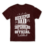 Not an Official Job – Beekeeper Burgundy Men's Tee for Beekeeper, Work