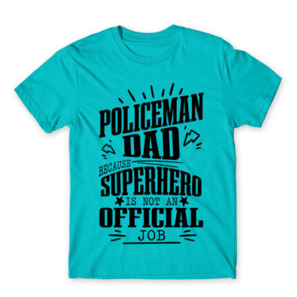 Not an official Job – Policeman Atoll Blue Men's T-shirt for Police, Work
