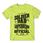 not an official job – Soldier Apple Green Men's Tee for Soldier, Work