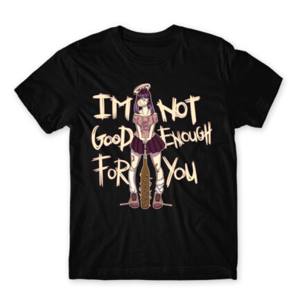 Not Good Enough Black Men's Tee for Anime, Original Character