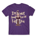 Not Good Enough Dark Purple Men's T-shirt for Anime, Original Character