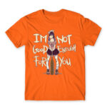Not Good Enough Orange Men's T-shirt for Anime, Original Character