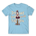 Not Good Enough Sky Blue Men's T-shirt for Anime, Original Character