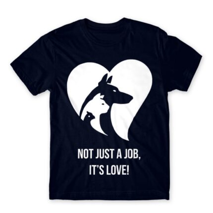 Not just a job, it’s love Navy Men's T-shirt for Veterinary, Work
