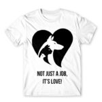 Not just a job, it’s love White Men's T-shirt for Veterinary, Work
