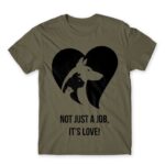 Not just a job, it’s love Zinc Men's Tee for Veterinary, Work
