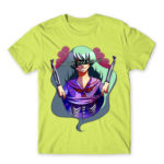 Not That Cute Apple Green Men's Tee for Anime, Original Art