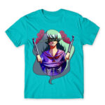 Not That Cute Atoll Blue Men's Tee for Anime, Original Art