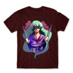 Not That Cute Burgundy Men's T-shirt for Anime, Original Art