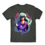 Not That Cute Dark Grey Men's Tee for Anime, Original Art