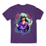 Not That Cute Dark Purple Men's Tee for Anime, Original Art