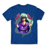 Not That Cute Royal Blue Men's Tee for Anime, Original Art