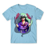 Not That Cute Sky Blue Men's Tee for Anime, Original Art