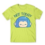 Not today – Snorlax Apple Green Men's Tee for Anime, Pokemon