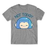 Not today – Snorlax Grey Melange Men's T-shirt for Anime, Pokemon